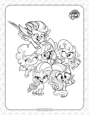 Pony Life The Name Six Pdf Coloring Book