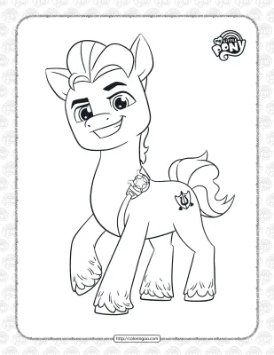 Printable MLP Hitch Trailblazer Coloring Pages