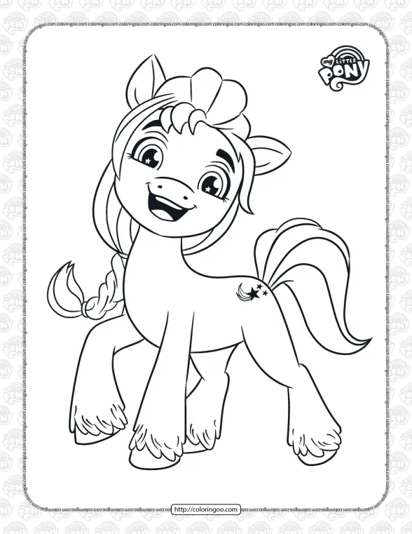 printable mlp sunny starscout coloring pages