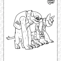 printable mlp the diamond dogs coloring page