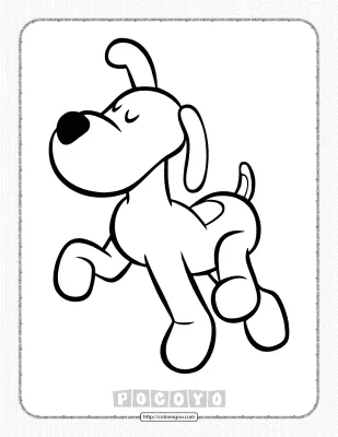 Printable Pocoyo Cute Loula Coloring Pages