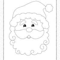 Printable Santa Claus Head Coloring Pages 14 printable santa claus head coloring pages
