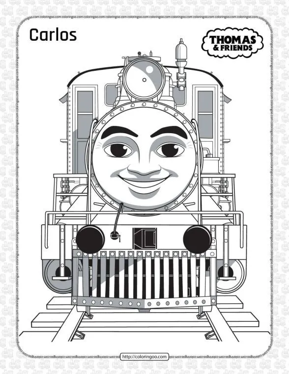 Printables Thomas and Friends Carlos Coloring Page 1 printable thomas and friends carlos coloring page