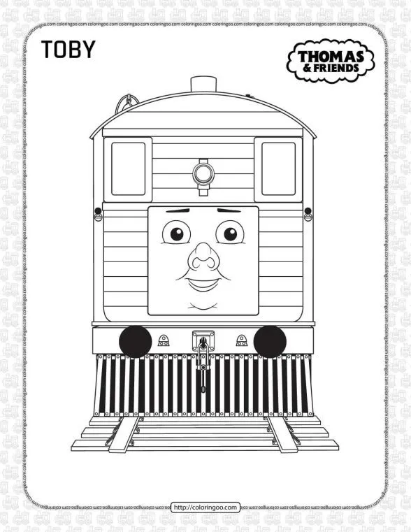 Printables Thomas and Friends Toby Coloring Page 1 printable thomas and friends toby coloring page