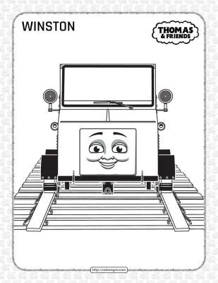 Printables Thomas and Friends Winston Coloring Page