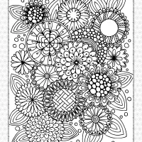 Summer Flowers Pdf Coloring Page 28 summer flowers pdf coloring page
