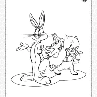 Bugs Bunny and Friends Coloring Page 5 bugs bunny and friends coloring page