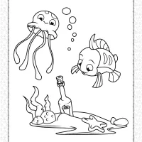 Cute Jellyfish Coloring Page for Kids 5 cute jellyfish coloring page for kids