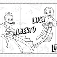 disney luca and alberto coloring pages