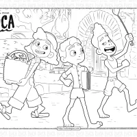 disney luca and alberto coloring sheet