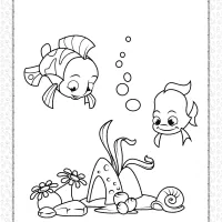 fish in the sea coloring pages
