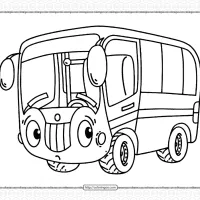 free printable bus coloring page for boys
