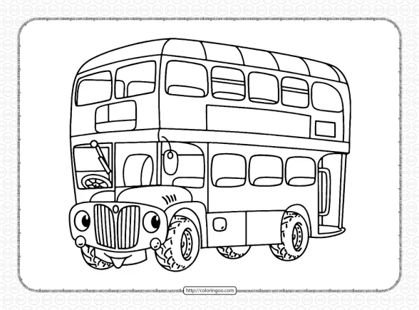 Free Printable Bus Coloring Page for Kids 1 free printable bus coloring page for kids