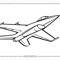 free printable jet pdf coloring page