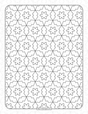 Free Printable Pdf Geometric Pattern 038