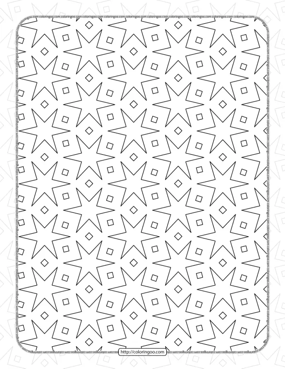 free printable pdf geometric pattern 039