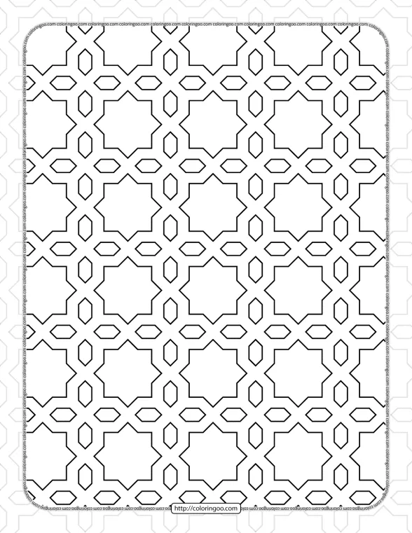 free printable pdf geometric pattern 040