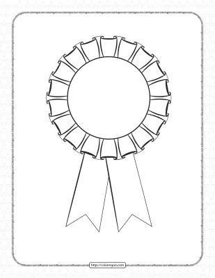 Free Printable Rosette Outline Worksheet