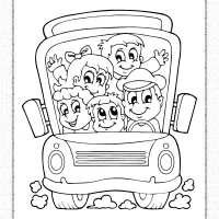 free printable school bus coloring pages