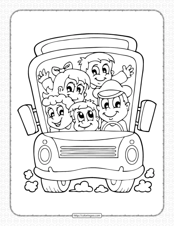 Free Printable School Bus Coloring Pages 1 free printable school bus coloring pages