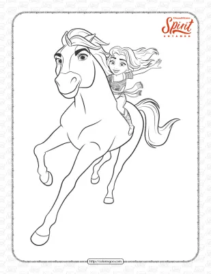 Free Printable Spirit Untamed Coloring Book