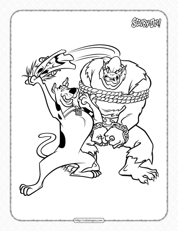 Free Scooby-Doo Pdf Coloring Pages 1 free scooby doo pdf coloring pages