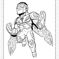 marvel falcon pdf coloring pages