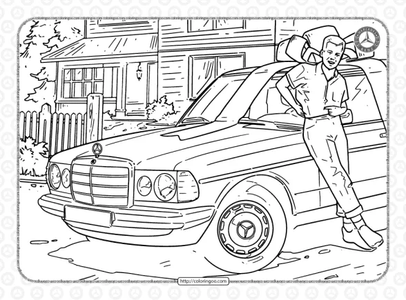Mercedes-Benz Pdf Coloring Pages for Kids 1 mercedes benz pdf coloring pages for kids
