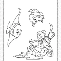printable coral reef fish coloring page