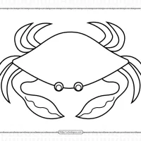 Printable Crab Coloring Sheet for Kids 3 printable crab coloring sheet for kids
