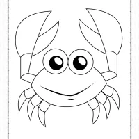 Printable Cute Crab Coloring Book for Kids 4 printable cute crab coloring book for kids 1