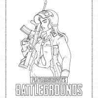 printable pubg battlegrounds coloring page