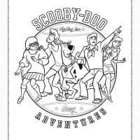 printable scooby doo adventures coloring page