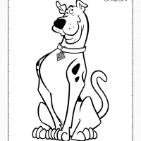 printable scooby doo coloring sheet for kids