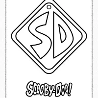 printable scooby doo dog tag coloring page