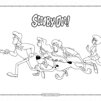 printable scooby doo pdf coloring book for kids