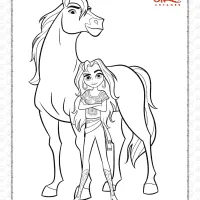 Printable Spirit Untamed Lucky Coloring Page 3 printable spirit untamed lucky coloring page