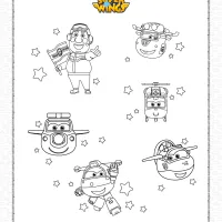 Printable Super Wings Characters Coloring Page 18 printable super wings characters coloring page