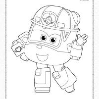 Printable Super Wings Dizzy Coloring Page 7 printable super wings dizzy coloring page
