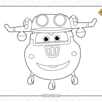 Printable Super Wings Donnie Coloring Page 23 printable super wings donnie coloring page
