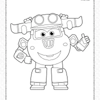 Printable Super Wings Donnie Pdf Coloring Sheet 15 printable super wings donnie pdf coloring sheet
