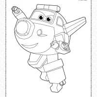 Printable Super Wings Paul Pdf Coloring Sheet 1 printable super wings paul pdf coloring sheet
