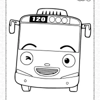 printable tayo coloring pages
