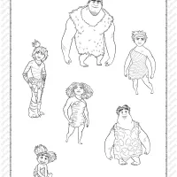 printable the croods a new age coloring page