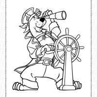 sailor scooby doo coloring sheet