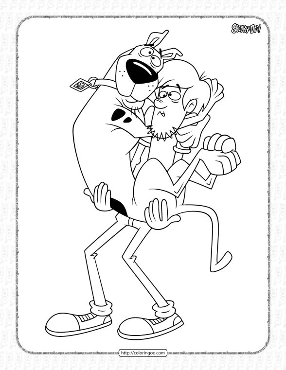Scooby-Doo Pdf Coloring Pages for Kids 1 scooby doo pdf coloring pages for kids