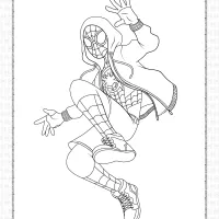 spider man miles morales pdf coloring page