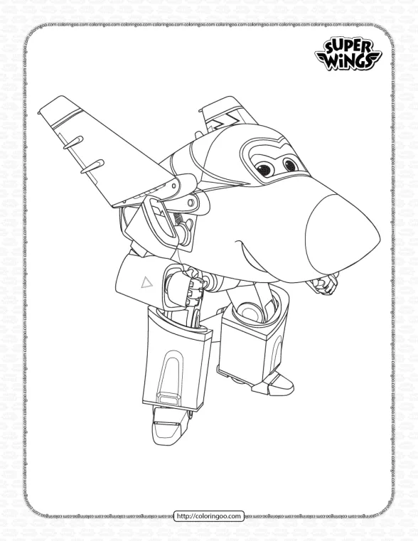 Super Wings Jerome Pdf Coloring Pages 1 super wings jerome pdf coloring pages