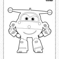 Super Wings Jett Coloring Page for Kids 9 super wings jett coloring page for kids