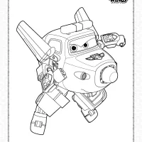 Super Wings Paul Pdf Coloring Pages 4 super wings paul pdf coloring pages